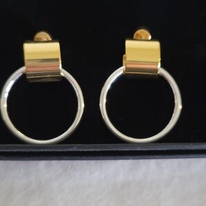 Jenny Bird Elegant Gold and Silver Hoop Earrings